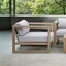 Armen Living Paradise Outdoor Light Eucalyptus Wood Lounge Chair with Gray Cushions LCPRCHLALT - alternate 7